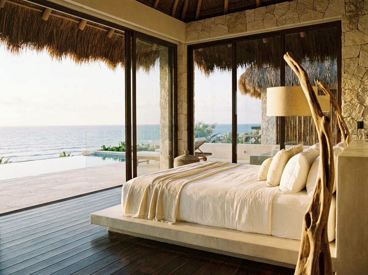 Penthouse master bedroom