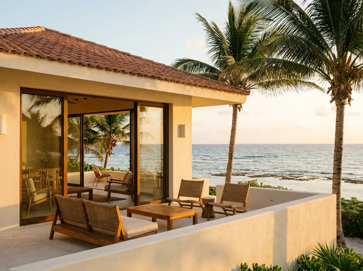 Akumal beachfront house