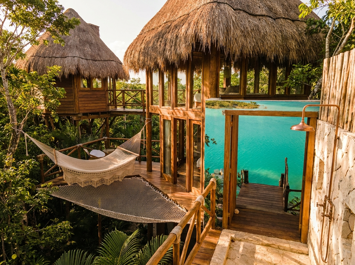 Bacalar lagoon cabaña