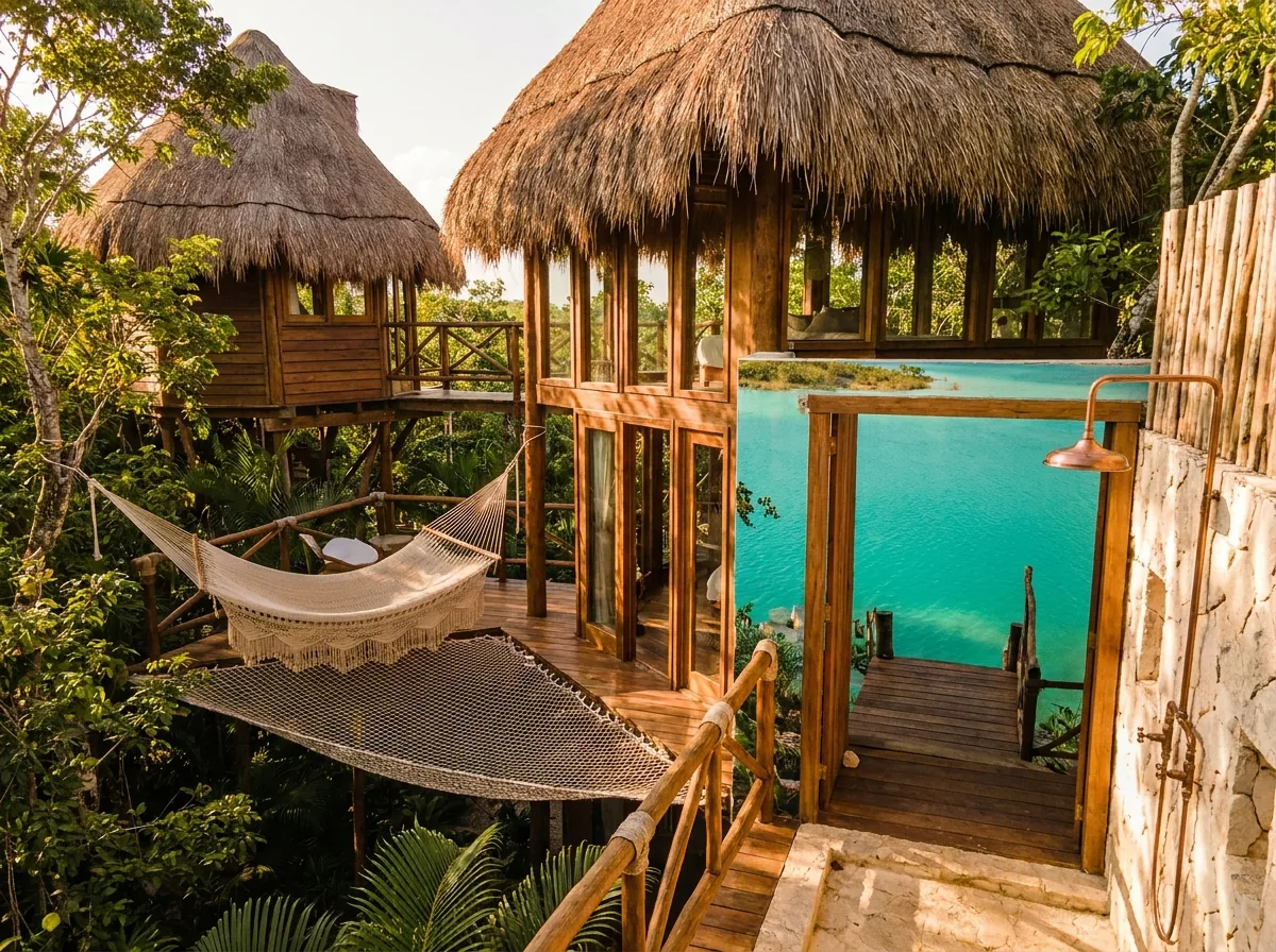 Bacalar lagoon cabaña