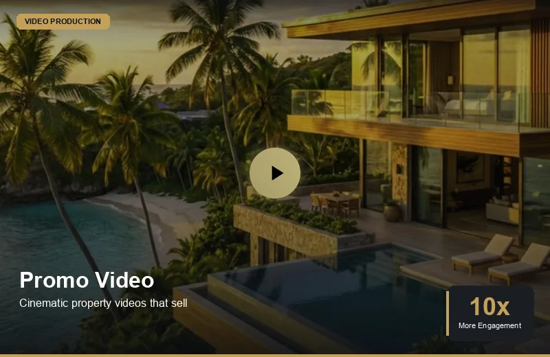 Cinematic real estate promotional video production