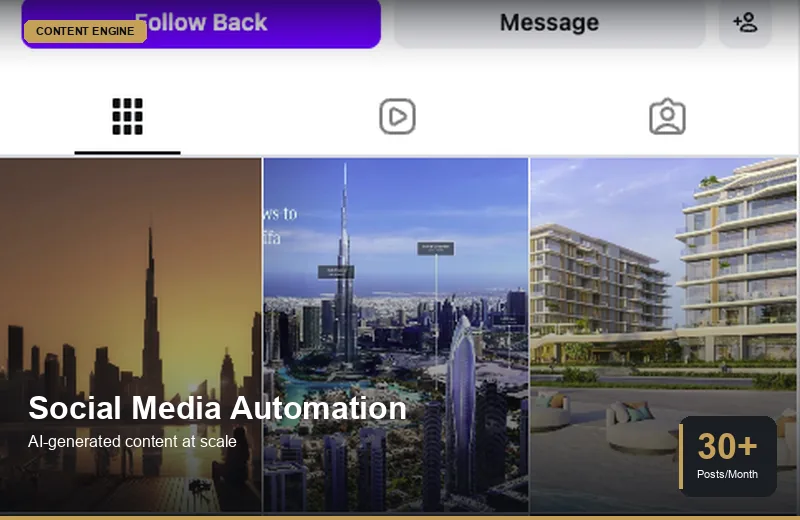 AI-generated social media content for Instagram and TikTok