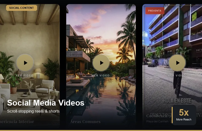 Scroll-stopping social media reels and shorts for real estate