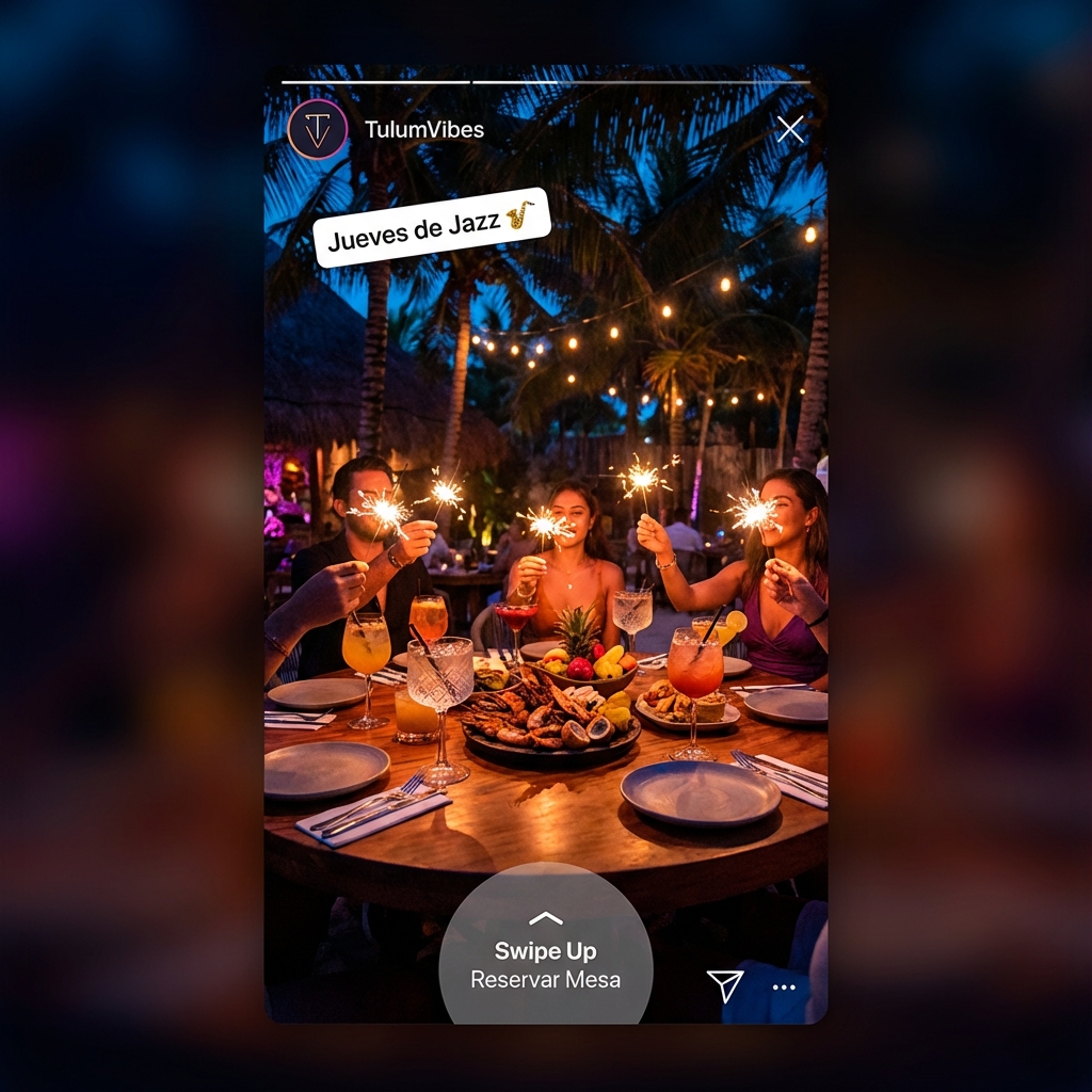 Ejemplo anuncio Instagram Story Restaurante