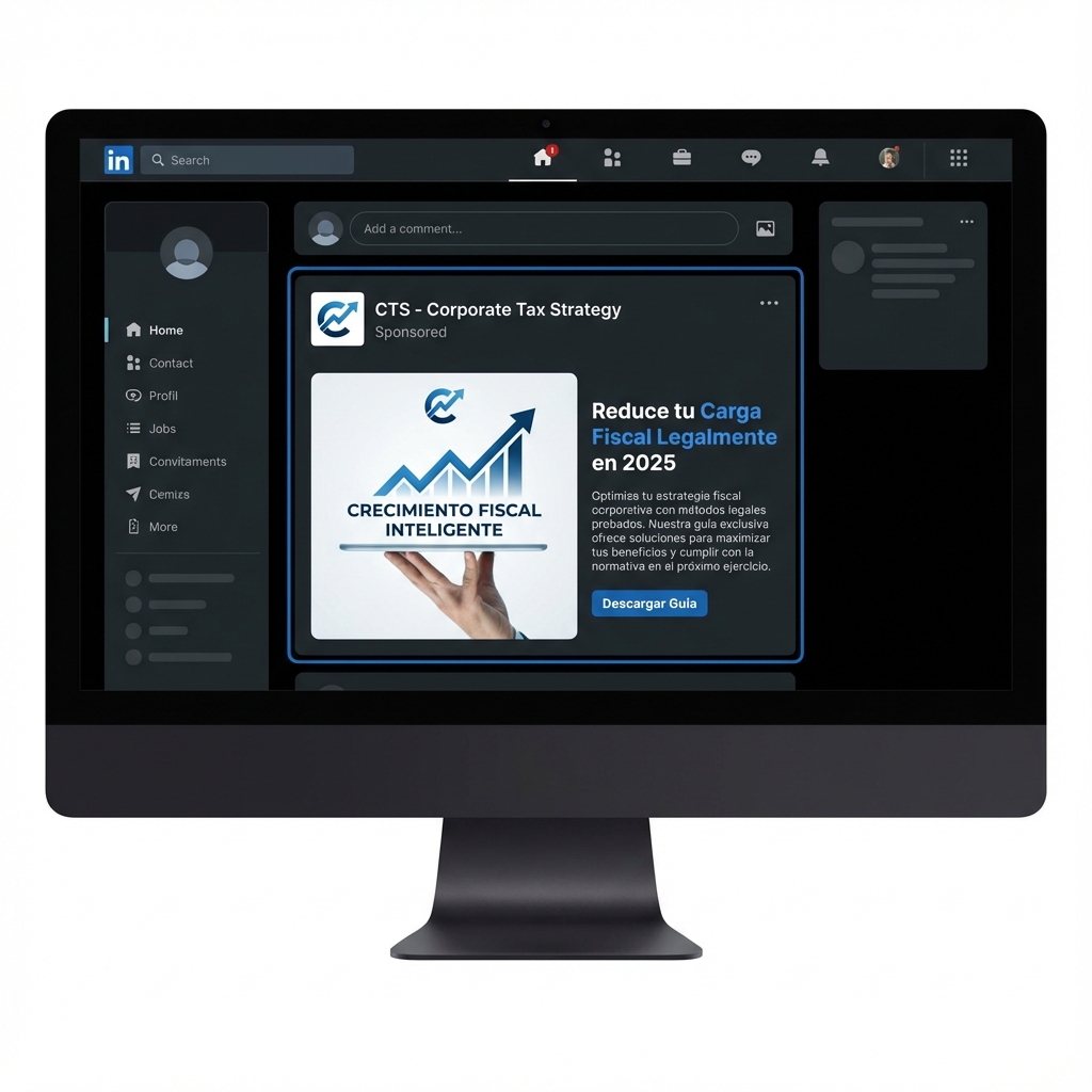 Ejemplo anuncio LinkedIn Finanzas