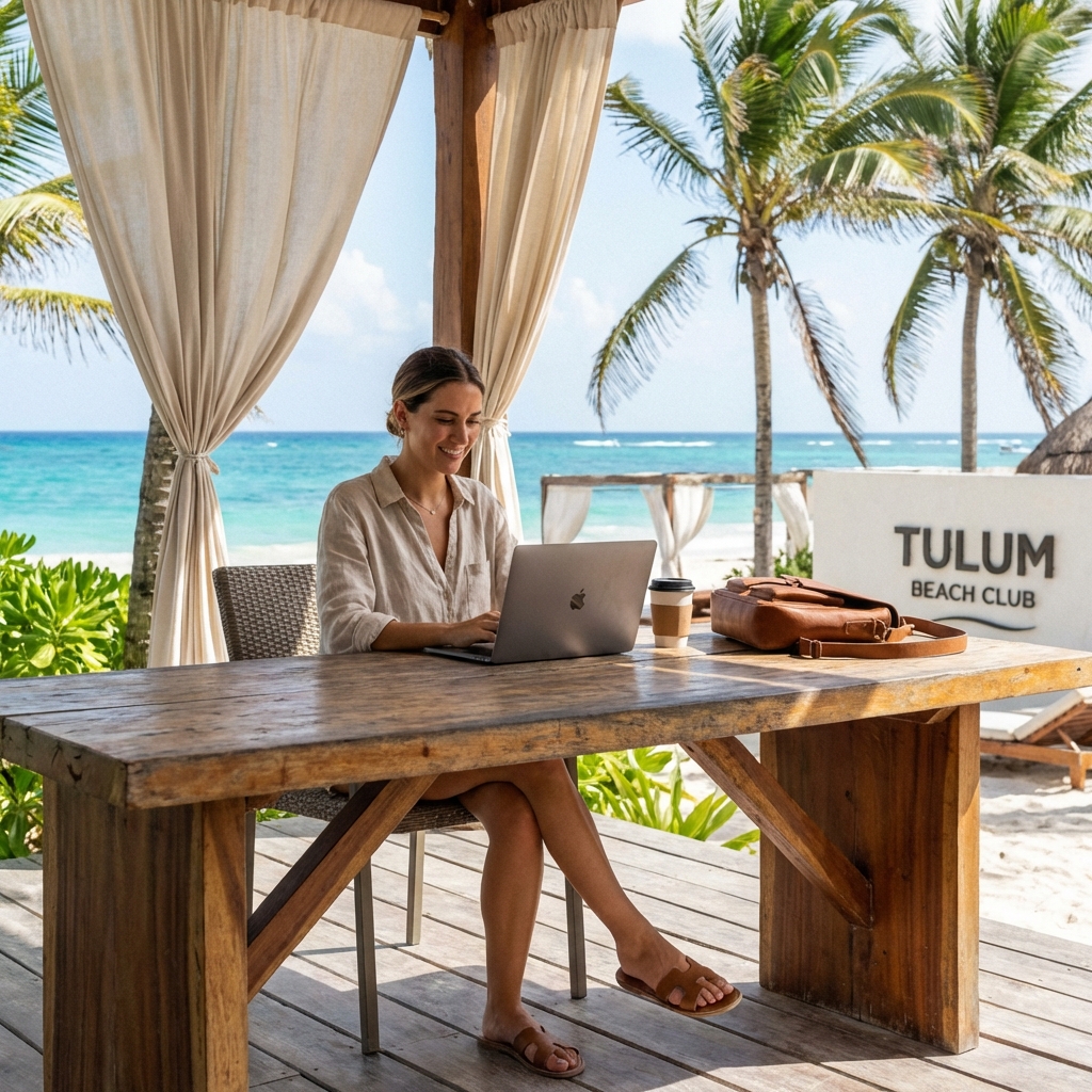Digital Nomad Working in Cancun SEO