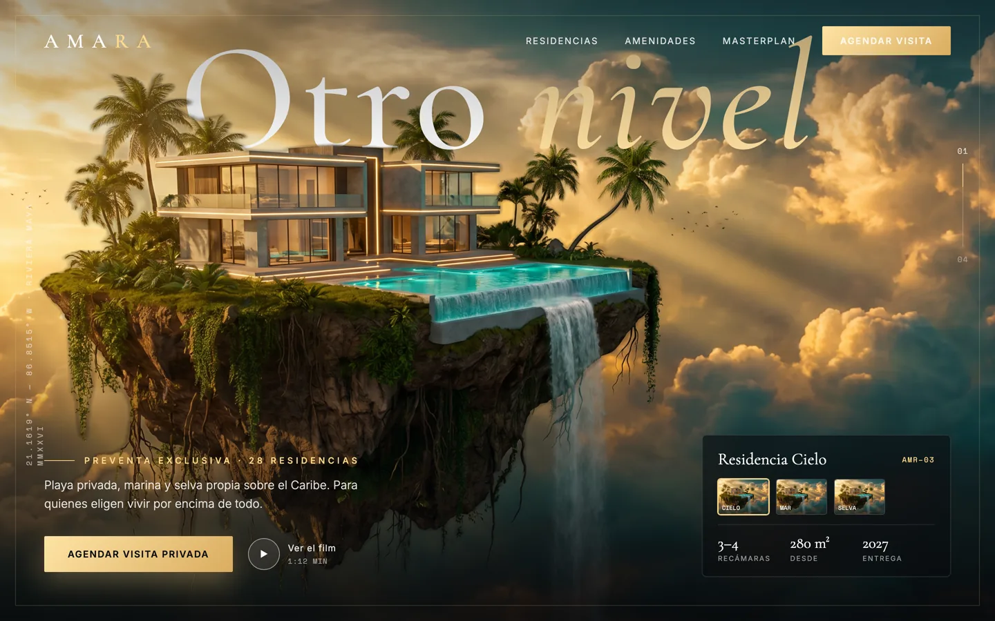 Concepto demo AMARA, desarrollo residencial premium