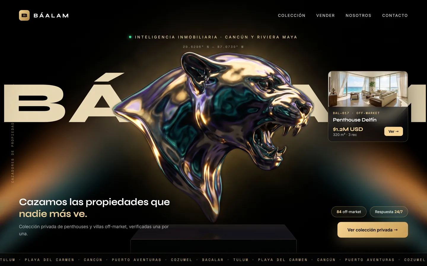 Concepto demo BÁALAM, brokerage de lujo