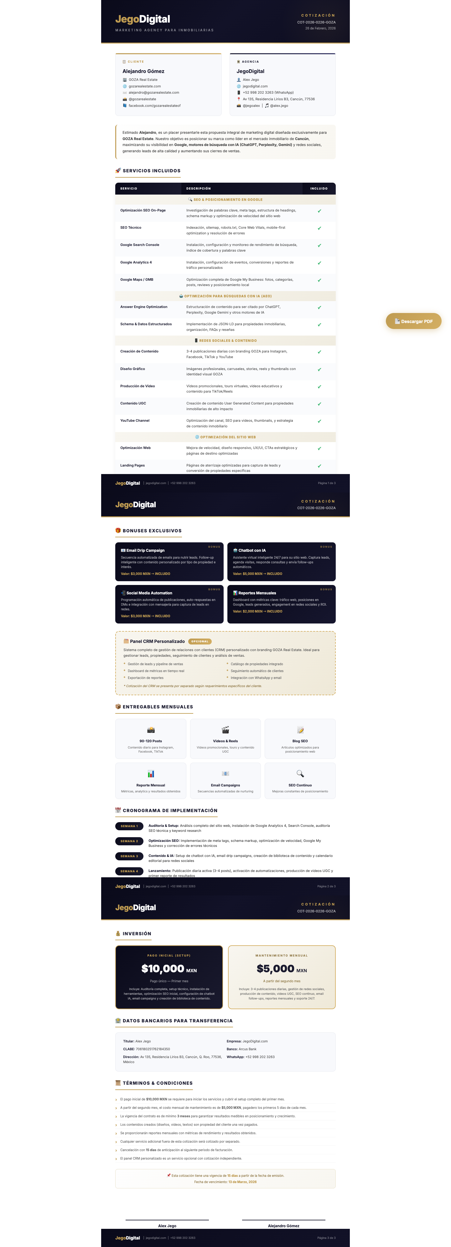 Propuesta Inmobiliaria Goza