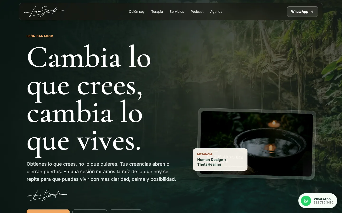 Leon Sanador desktop preview