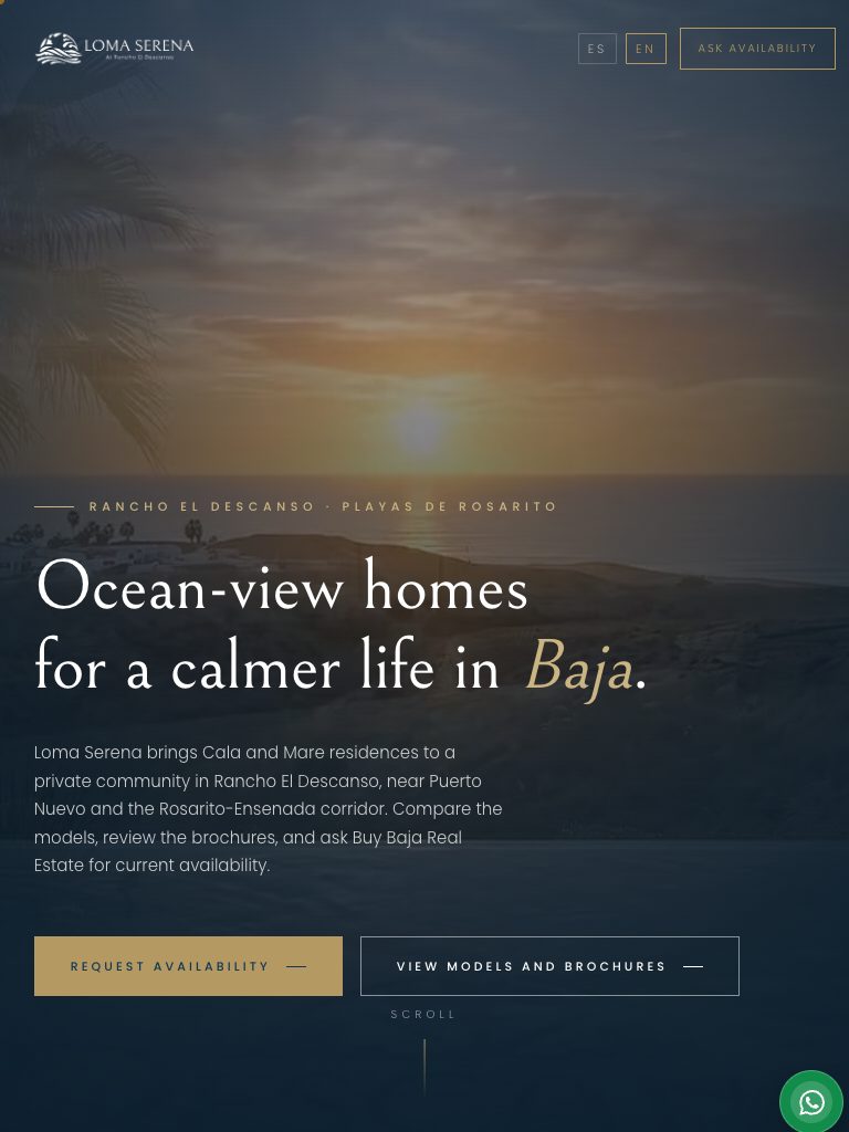 Loma Serena tablet preview