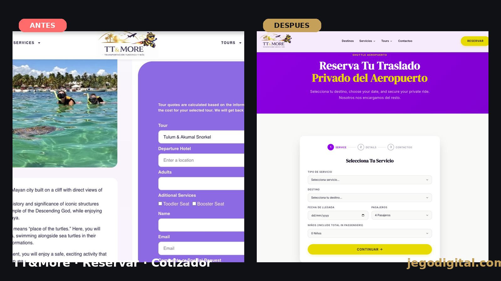 TT&More Before / After — Reservar